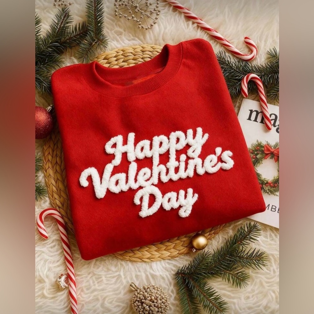 SHEIN Red Valentine's Day Sweater